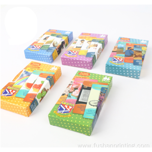 Children education playing card deck with packing box